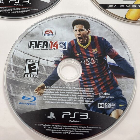 Lot FIFA 14 Madden 09 Tiger Woods 11 Sony PlayStation 3, 2013) PS3 Discs Only - Picture 4 of 8